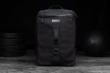 Nobull Waxed Canvas Men's Backpacks Black | Australia (TW7846)